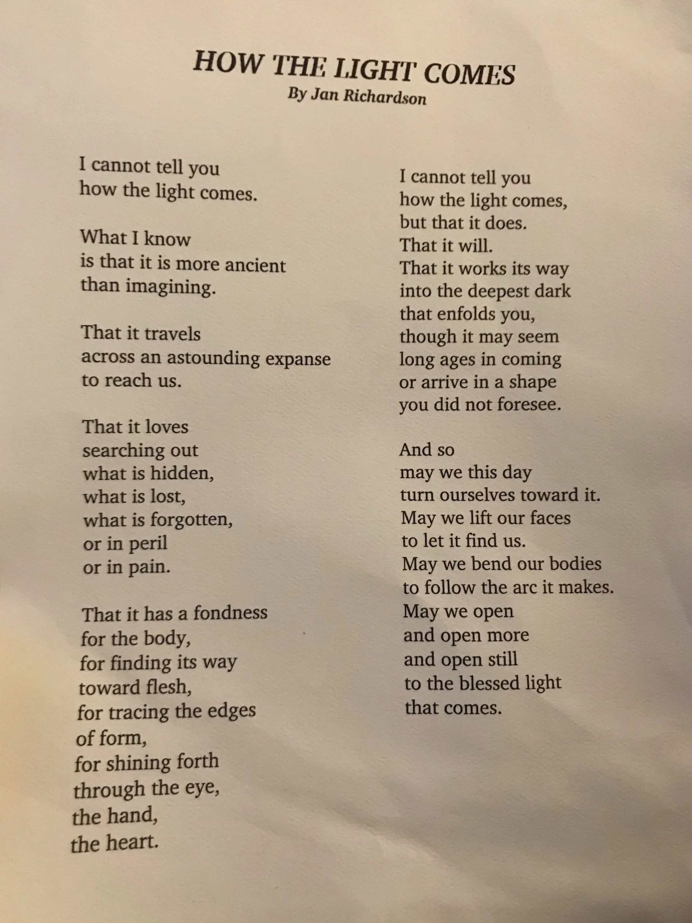 poems of gratitude and resilience — retreat center collaboration